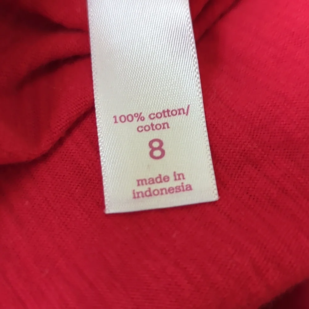 Justice Red Long Sleeve T-Shirt - Size 8